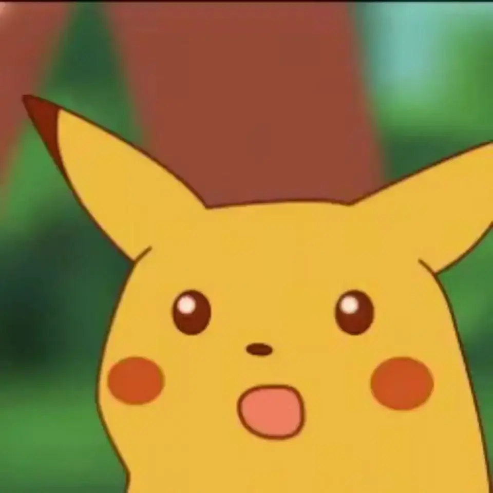 shocked pikachu
