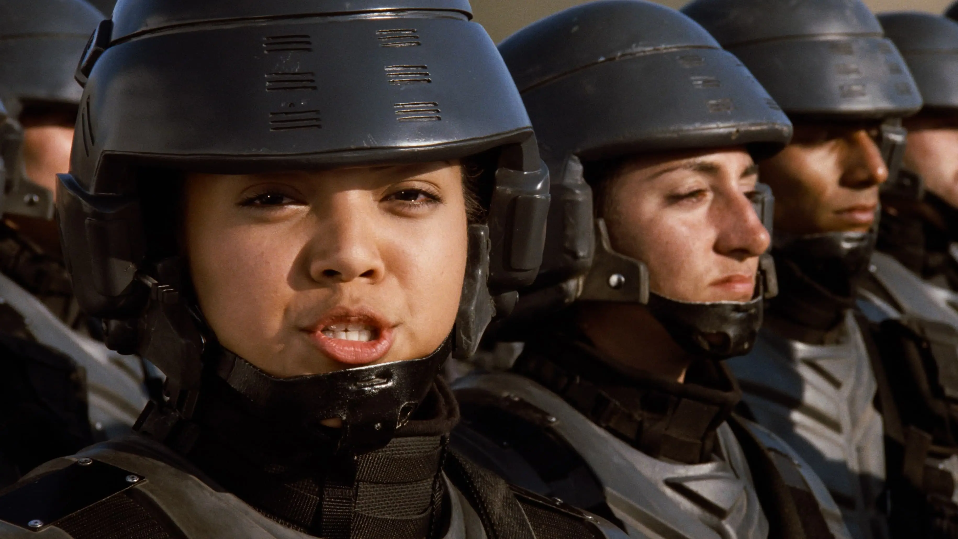 "I'm doing my part" scene from Starship Troopers