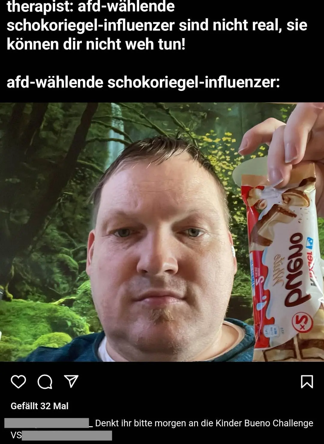 Schokoriegel-Influenzer