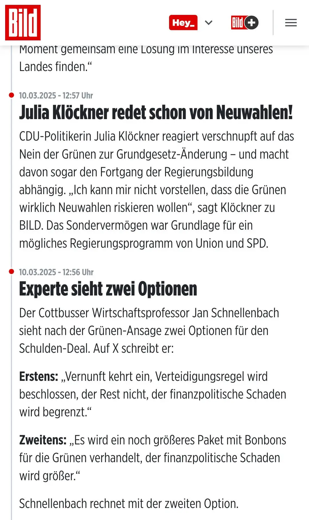 Julia Klöclner in Bild, Screenshot