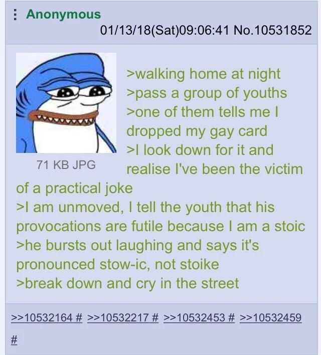 anon is a stoic