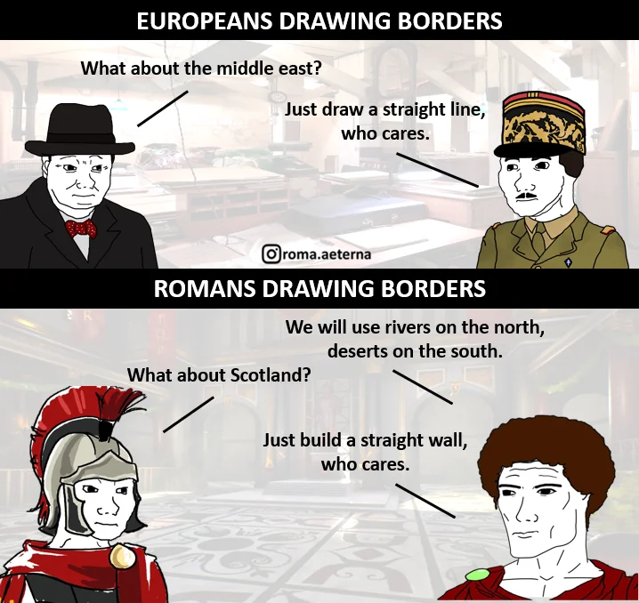 Scottish borders by Romans