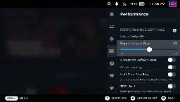 Steam Deck Preview update has a Unified Refresh Rate and Framerate Limit slider