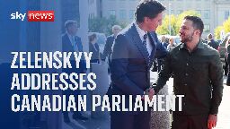 Watch live: President Zelenskyy addresses the Canadian Parliament to seek support for Ukraine's war