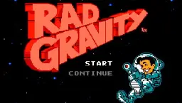 The Adventures of Rad Gravity - Intro Screen