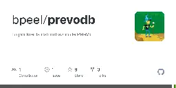 GitHub - bpeel/prevodb: Ilo por krei la datumbazon de PReVo