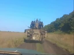 British supplied FV4333 Stormer HVM in use by Ukrainian forces. At least six of them were sent to Ukraine.