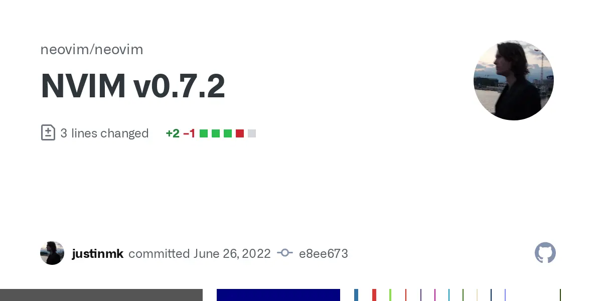NVIM v0.7.2 · neovim/neovim@e8ee673