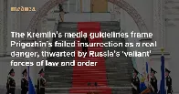 False patriots, rebels, and traitors The Kremlin’s media guidelines frame Prigozhin’s failed insurrection as a real danger, thwarted by Russia’s ‘valiant’ forces of law and order — Meduza