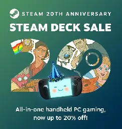 Steam Deck Is On Sale for Steam's 20th Anniversary - Steam Deck HQ