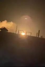 Footage of the explosions at the Berdyansk airfield after a reported ATACMS missile strike
