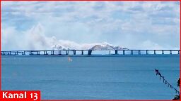 “Four strikes were delivered…” – Footage of missile strikes on Crimea Bridge