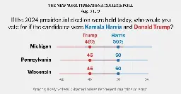 Harris Leads Trump in Three Key States, Times/Siena Polls Find