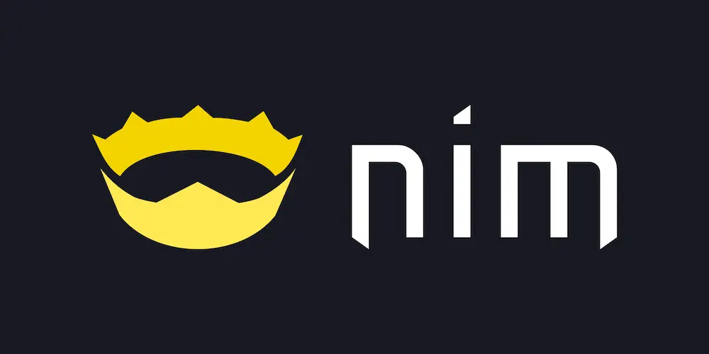 Logo ufficiale del linguaggio di programmazione Nim