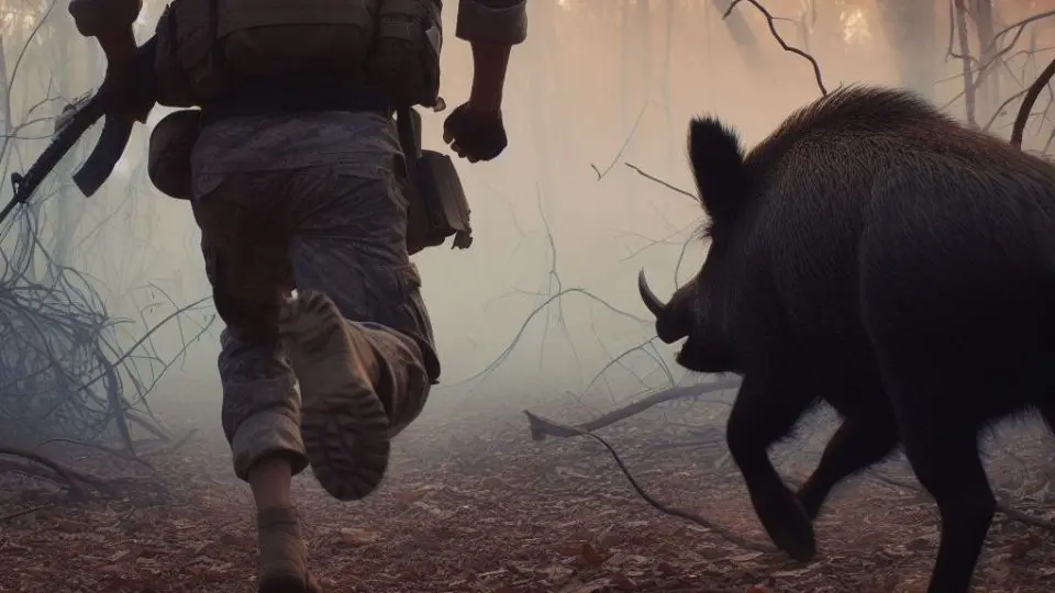 Boars ambush Russian soldiers, killing one