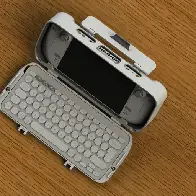 A 3D printed keyboard case for Steam Deck