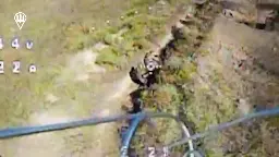 Direct hits on Russian infantry by FPV drones of the Ukranian Air Assault Forces