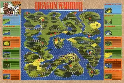 Showing the destination before the journey - Dragon Warrior