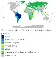 Visa requirements for Brazilian citizens