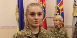 Ukraine unveils military uniforms for women after complaints that ill-fitting men's clothes hindered them on the frontline